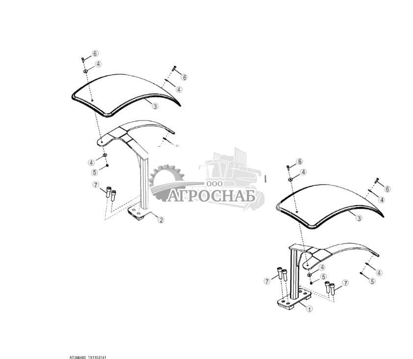 Передние крылья, шины 45,72 см (18 дюймов) - ST702066 403.jpg